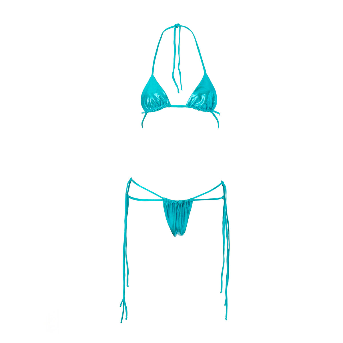 IBIZA TOP IN AQUA - BOTTOM