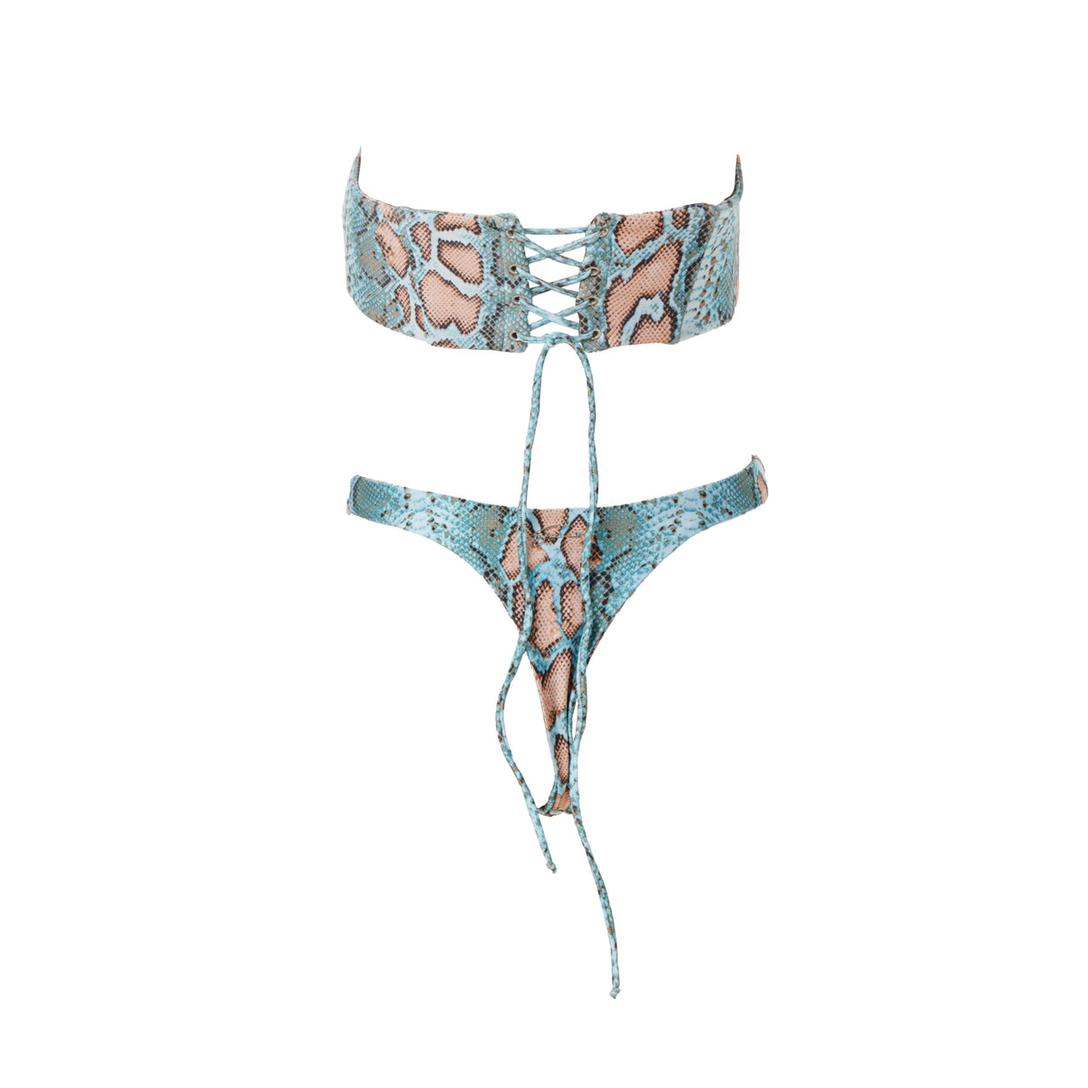 CORSICA CORSET BLUE SNAKE